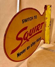 Vintage 2-Sided Metal Flange Squirt Sign [RARE] 1955 Original picture