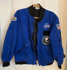 Blue NASA Flight Jacket - Used w/patches - Small picture