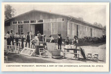 Lovedale S. Africa Postcard Carpenters Workshop Apprentice Worker c1940's picture