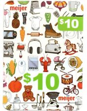 Meijer Misc Items Teddy Bear Apple Grill Drum Gift Card No $ Value Collectible picture