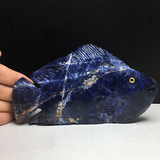 483g Natural Crystal Mineral Specimen. Sodalite. Hand-carved. The Exquisite Fish picture