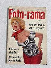 FOTO-RAMA Vintage digest magazine DEC 1954 The Photo Magazine picture