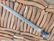 TA custom Damascus handmade  sword, The attractiveness of the handle is obvious. picture