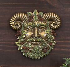 Ebros Horned God Blooming Floral Foliage Celtic Summer Season Greenman WallDecor picture