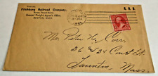 FEBRUARY 1893 FITCHBURG RAILROAD USED COMPANY ENVELOPE B&M picture