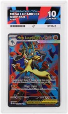 Mega Lucario EX 160/132 ACE Mega Evolution Pokemon ACE 10 Gem Mint picture