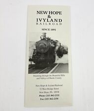 Vintage New Hope & Ivyland Railroad 1999 Brochure Pennsylvania Ephemera picture