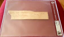 President Lyndon Johnson LBJ autographed signed autograph cut dated May 1963 BAS picture