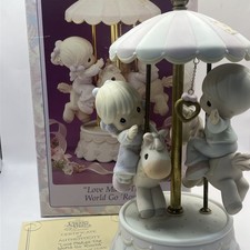 Precious Moments Love Makes the World Go Round Carousel Sam Butcher Limited BOX picture