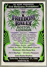 Marijuana poster Freedom Rally Boston End Prohibition NORML Gary Grimshaw peace picture