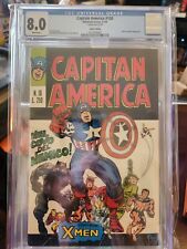 Captain America #100 CGC 8.0 White Italian Edition Foreign Key Jack Kirby picture