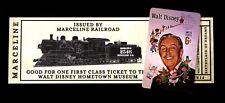 Walt Disney Hometown Museum GUEST ADMISSION and Business Card QR Code 1968 Stamp picture
