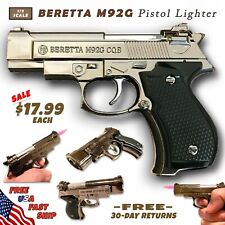 Authentic Looking Beretta M92G Jet Torch Pistol Gun Lighter - Trigger Activated picture