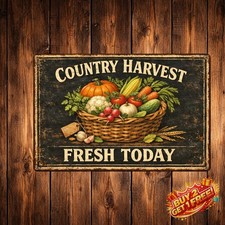 Farm Fresh Free Range Eggs Sale Country Decor Retro Tin Sign 8x12 picture