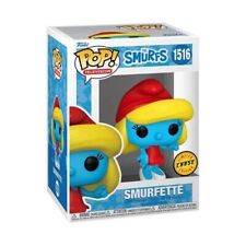 Funko POP Television The Smurfs Smurfette Red Chase Figure #1516 + Protector picture