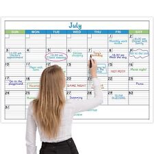 Large Dry Erase Calendar - Undated Monthly Dry Erase Calendar for Wall 40 x picture