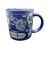 The Unemployed Philosophers Guild Great Architecture Mug 2013  #2392 Blue Rare  picture
