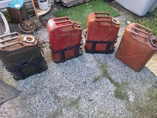 Army Cans Lot Of 4 Jerry can vintage U.S Army With 3 Carrier Brackets picture