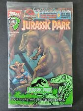 JURASSIC PARK #4 (1993) TOPPS COMICS OFFICIAL MOVIE ADAPTATION POLYBAGGED wCARD picture