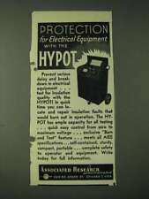 1943 Associated Research Incorporated Hypot Ad - Protection for Electrical picture