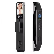 HIFAM 3D Face Recognition Smart Door Lock, Video Lock with Black picture