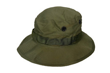 New Unissued 1969 Vietnam US Army OG-107 Green Ripstop Jungle Boonie Hat 6 5/8 picture