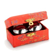 2X CHINESE HEALTH EXERCISE STRESS BAODING BALLS RELAXATION THERAPY YIN YANG picture