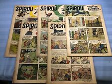 Spirou 1955 Weekly French Editions, set of 5, used 874 875 876 877 878 picture