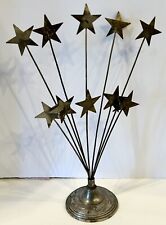 Vintage Two's Company Star Photo Card Display Holder Silver & Wire Tree 12
