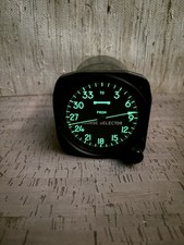 Vintage Aircraft Course Selector Navigation Instrument Military Collectible Glow picture