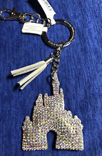 Disney Parks Cinderella Castle Jeweled Tassel Felt Keychain picture