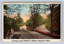Dayton OH-Ohio, Scenic Greetings From Soldier's Home, Vintage c1922 Postcard picture
