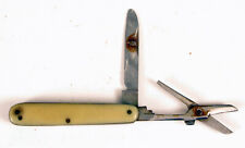 VINTAGE MITSUBOSHI FOLDING POCKET KNIFE SCISSORS SWISS ARMY STYLE CAMPING RARE  picture