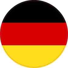 4X4 Round Germany Flag Sticker Vinyl Travel Vehicle Decal Stickers Cup Decals picture