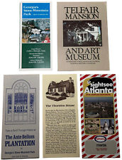 Vintage 1970's Lot of 5 Georgia Travel & Historical Sights Pamphlets picture