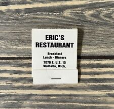 Vintage Eric’s Restaurant Walhalla Michigan Matchbook picture
