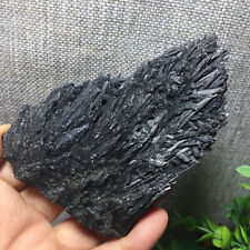 151g 100mm black tourmaline rutilated  uncut quartz crystal mineral specimen 99 picture
