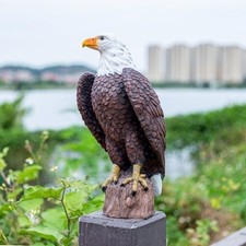 Bald Eagle Statue Outdoor - Large American Eagle Figurine for Garden, Yard...... picture