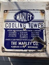 ANTIQUE MARLEY COOLING TOWER PORCELAIN SIGN KANSAS CITY MO 12