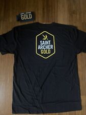 Lot Of 2 Saint Archer Gold Beer Black T-Shirt Size XL & Beer Coozie /Koozie New picture