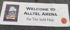 5’ Man Cave Art Fat Tire Banner Amber Ale Canvas Banner Alltel Arena Arkansas  picture