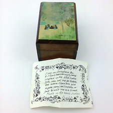 Annabella Trinket Wooden Box Jonathan Raudle 1926 Print - Original Paper of Box picture