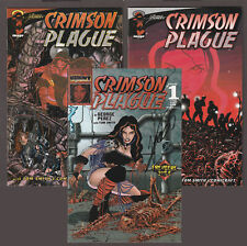 CRIMSON PLAGUE #1(x2), #2 (1997/2000) Signed-George PEREZ / 3 Book NM- Lot (9.2) picture