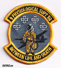 USAF 9th PHYSIOLOGICAL SUPT SQ -9 PSPTS- U-2 DRAGON LADY -Beale AFB- VEL PATCH picture