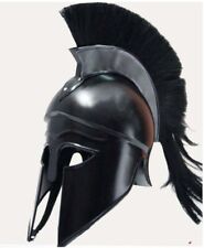 Medieval Greek Spartan Crusader Black Knight Helmets Wearable for Adult Costumes picture