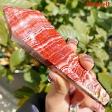 1pc Redstone Scepter Natural Stone Single Pointed  Gemstone Ornament Home Decor picture