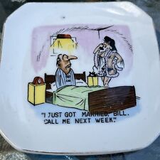Vintage Funny Saucer Wedding Night Cheating Bride Cartoon Bill  Retro Humour picture