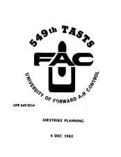 43 Page 1982 549th TASTS Airstrike Planning Forward Air Control Book on Data CD picture
