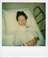Vintage POLAROID Found Hospital Photograph WOMAN IN RECOVERY 22 56 D picture