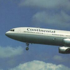 Continental Airlines McDonnell Douglas DC-10 London England UK UNP Postcard picture